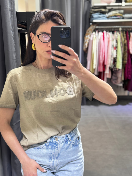 T shirt Bonjour