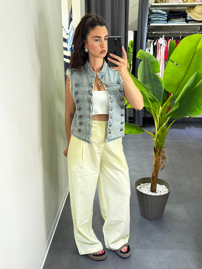 Pantalone fresh giallo