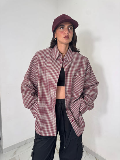 Camicia bordeaux