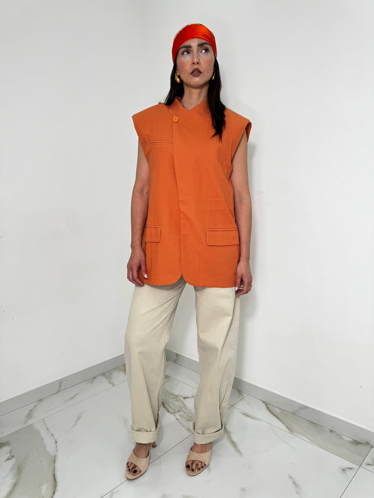 Gilet Zaira arancio