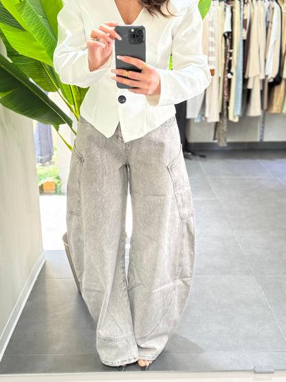Jeans baggy grigio