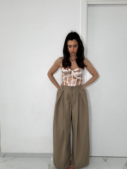 Pantalone Kyla Tortora