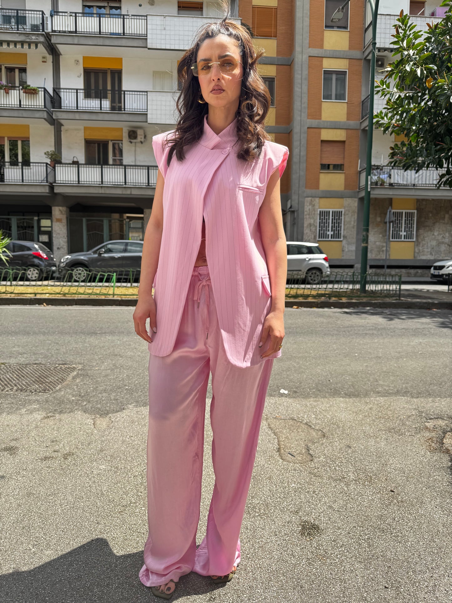 Pantaloni saten