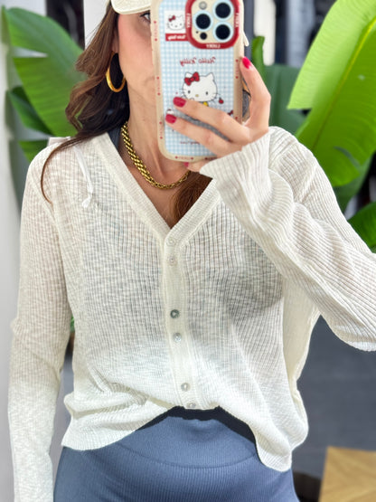 Cardigan trasversale