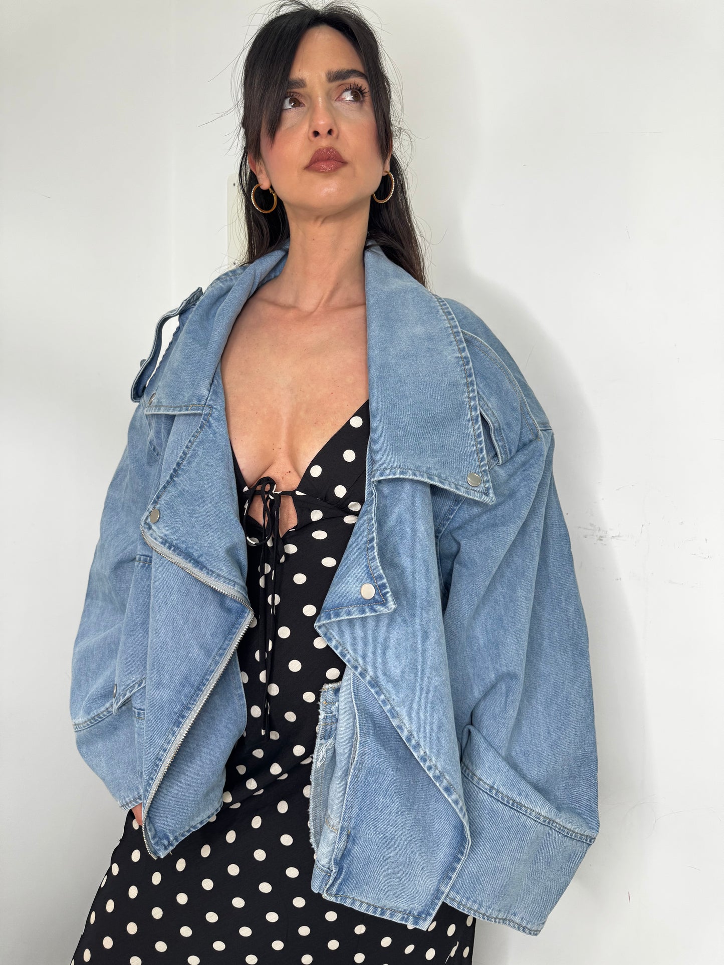 Jacket over denim