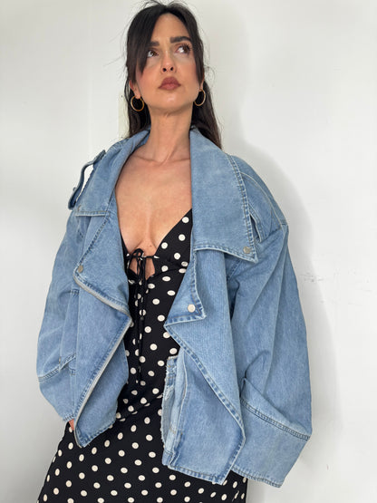 Jacket over denim