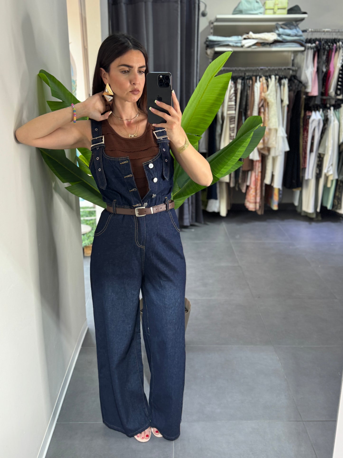 Salopette Greta blu