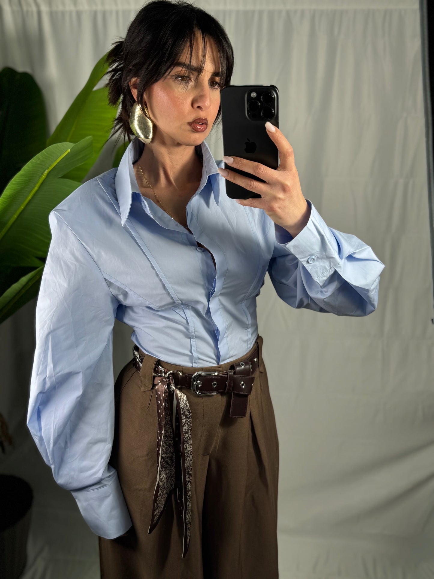 Camicia Azalea azzurro