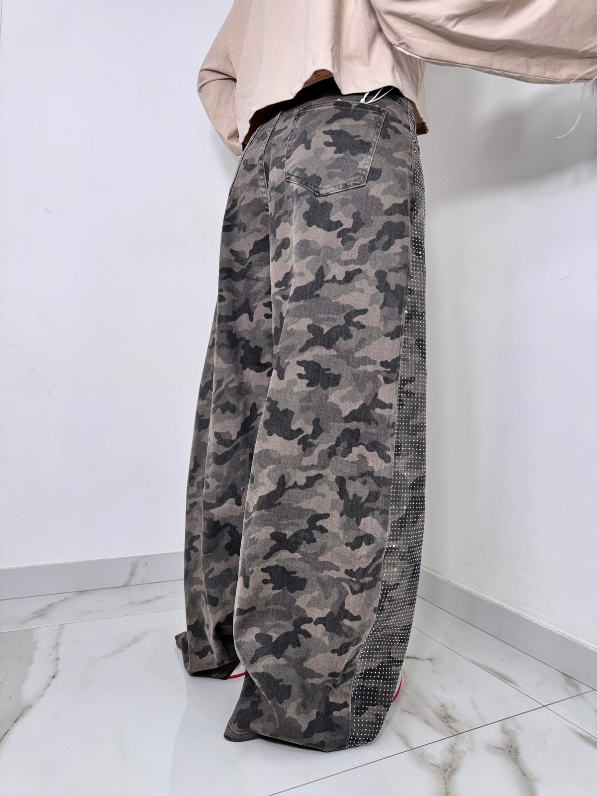 Jeans mimetic shine