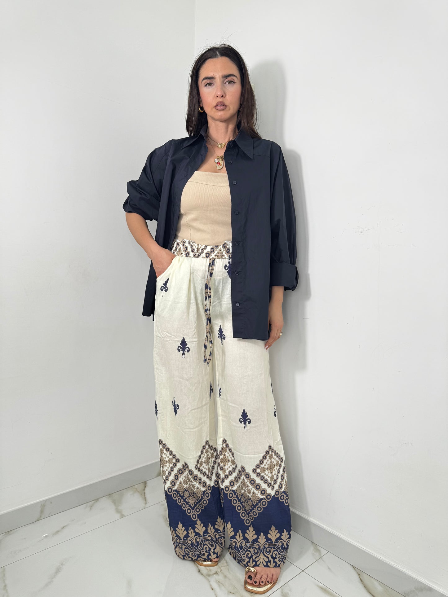 Camicia Poppi blue