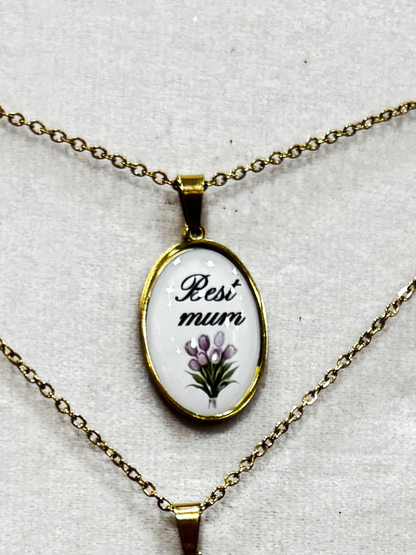 Collana ciondolo scritta