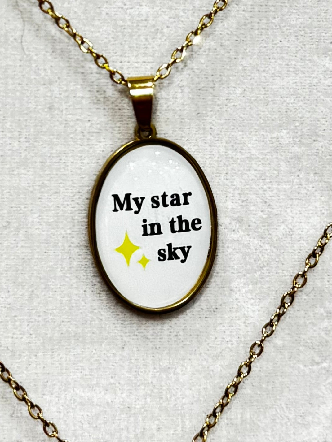 Collana ciondolo scritta