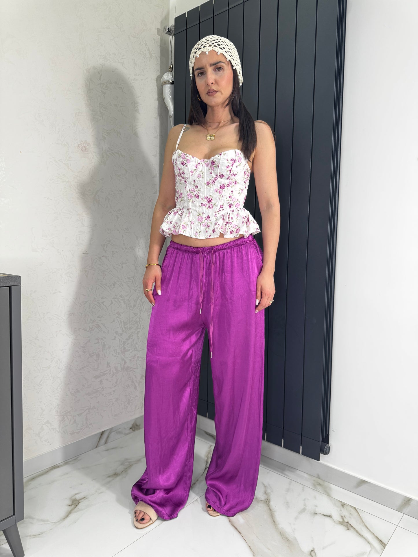 Pantaloni saten
