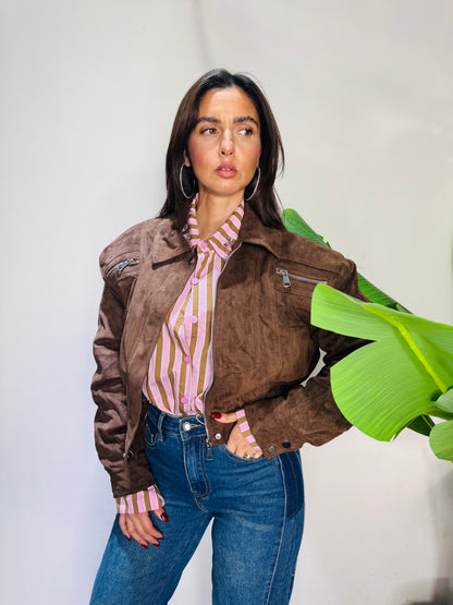 Camicia lux rosa