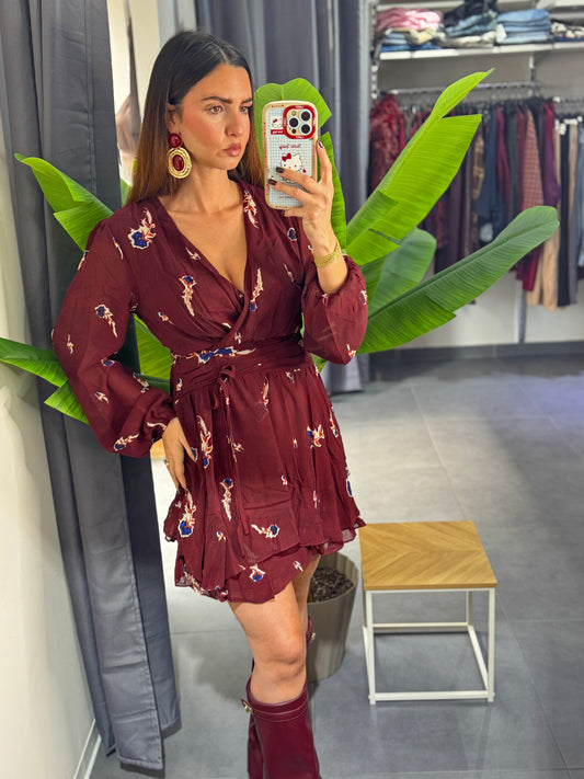 Vestito Fru bordeaux