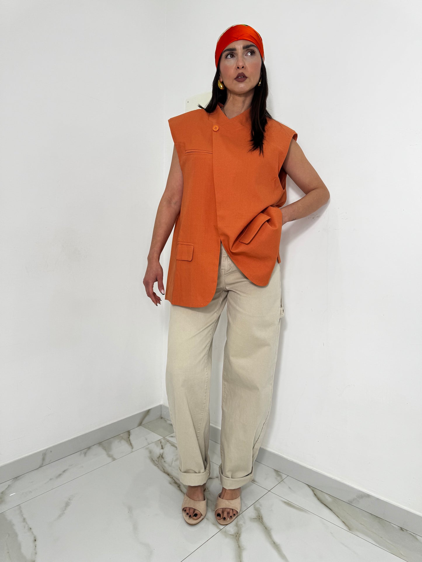 Gilet Zaira arancio