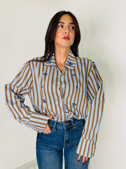 Camicia lux azzurro