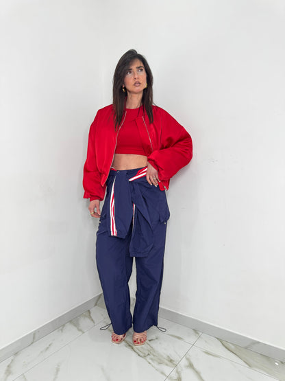 Bomber saten Red passion