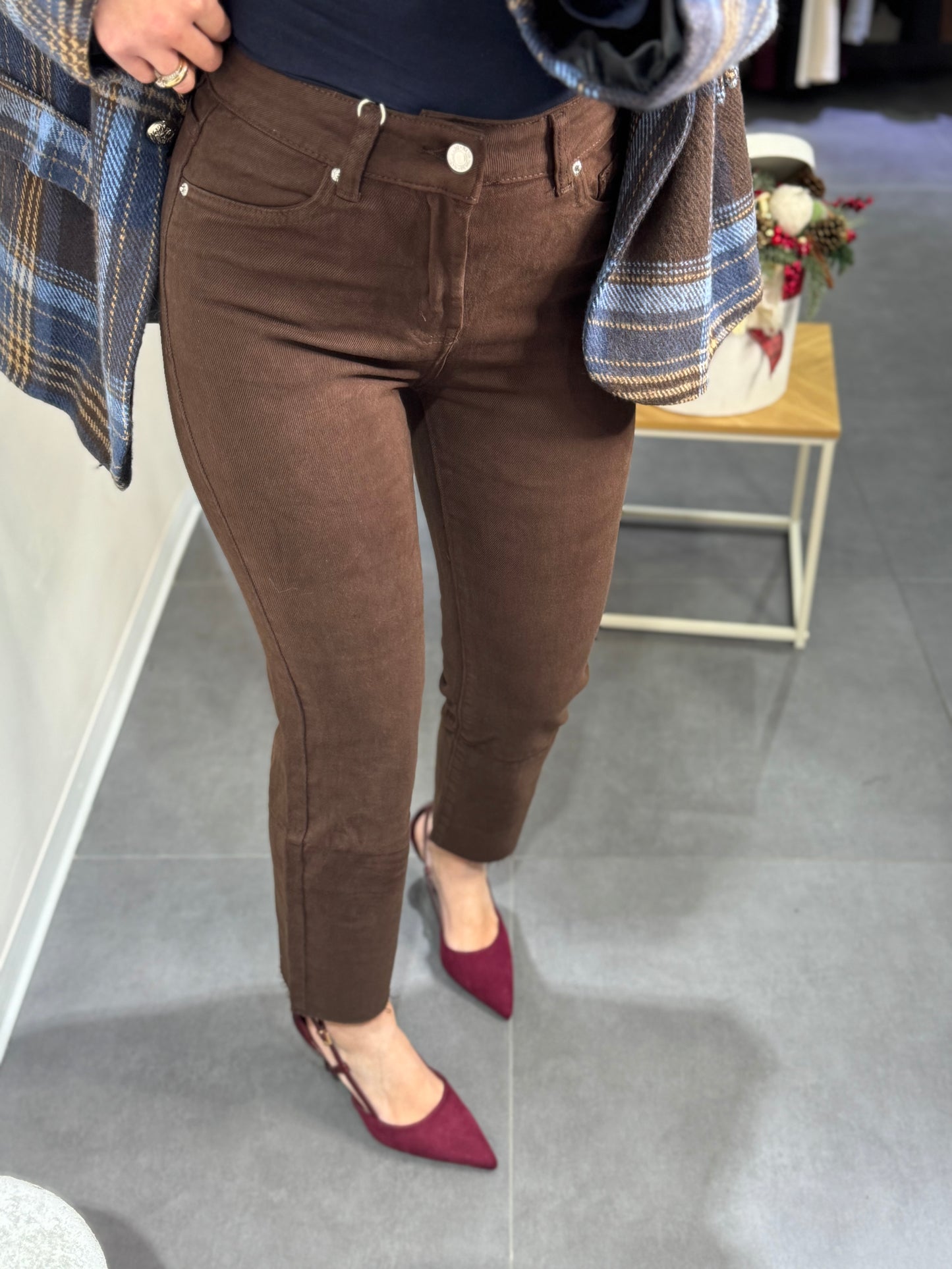 Jeans brown straight