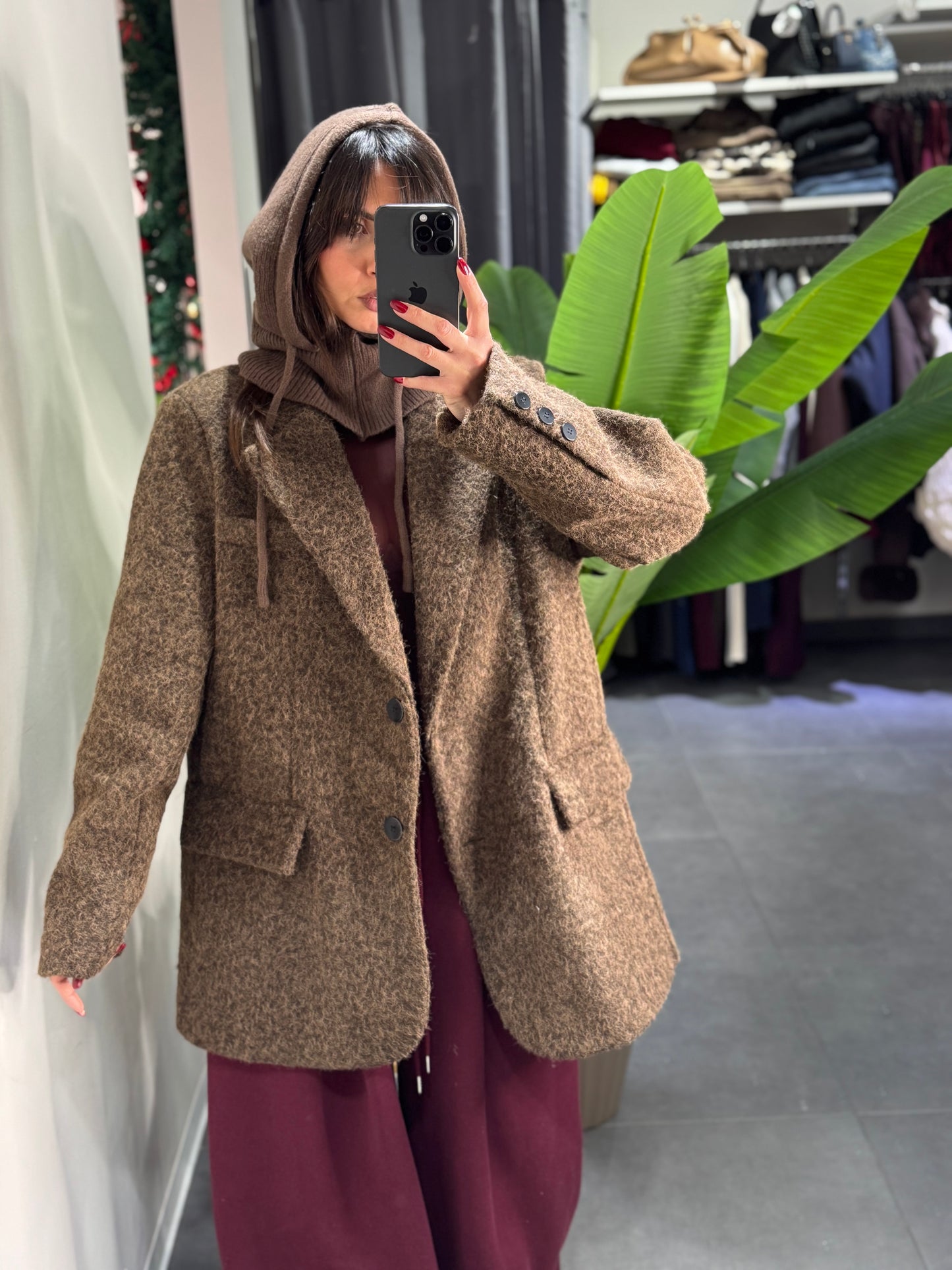 Giacca cappotto teddy