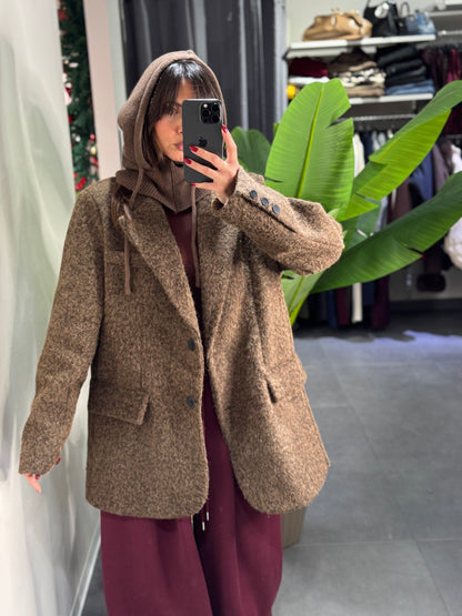 Giacca cappotto teddy