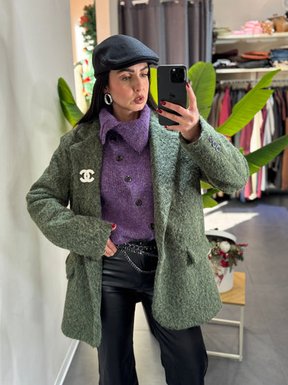 Giacca cappotto teddy