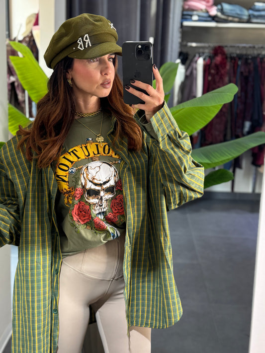 Camicia quadretti Green
