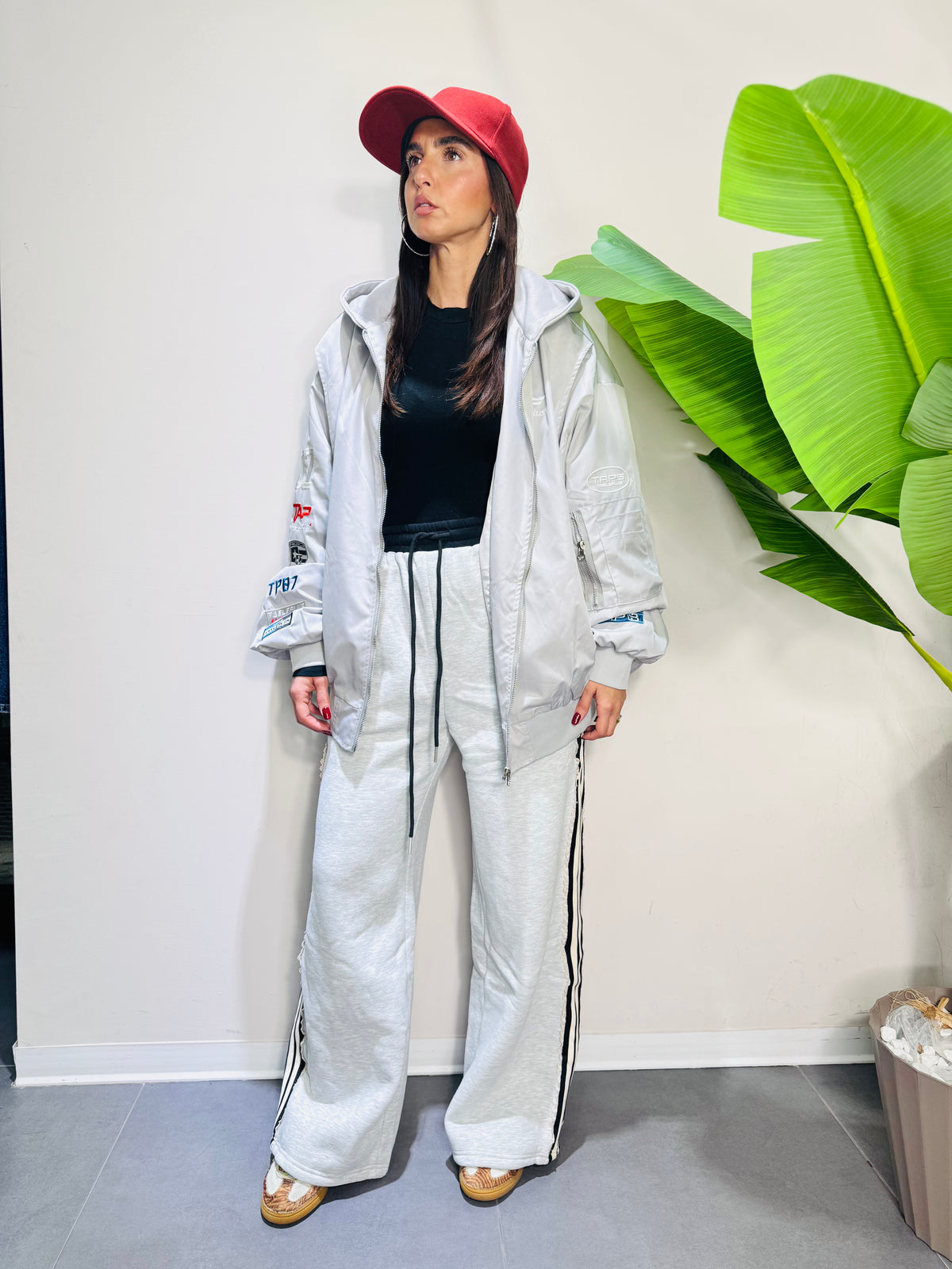 Bomber street grigio