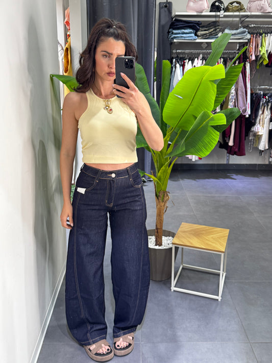 Jeans ballon lavaggio zero