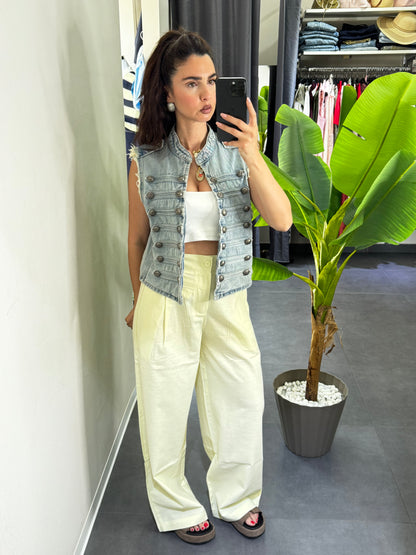 Pantalone fresh giallo