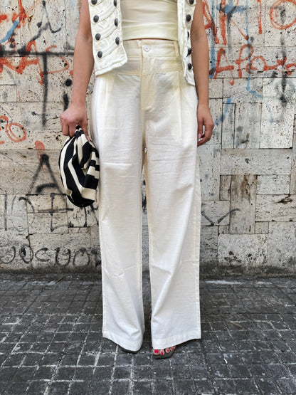 Pantalone fresh panna