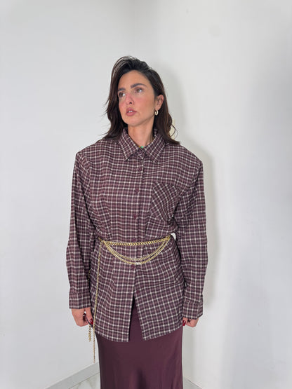 Camicia Dora bordeaux