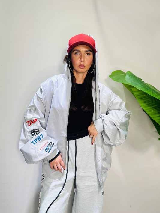 Bomber street grigio