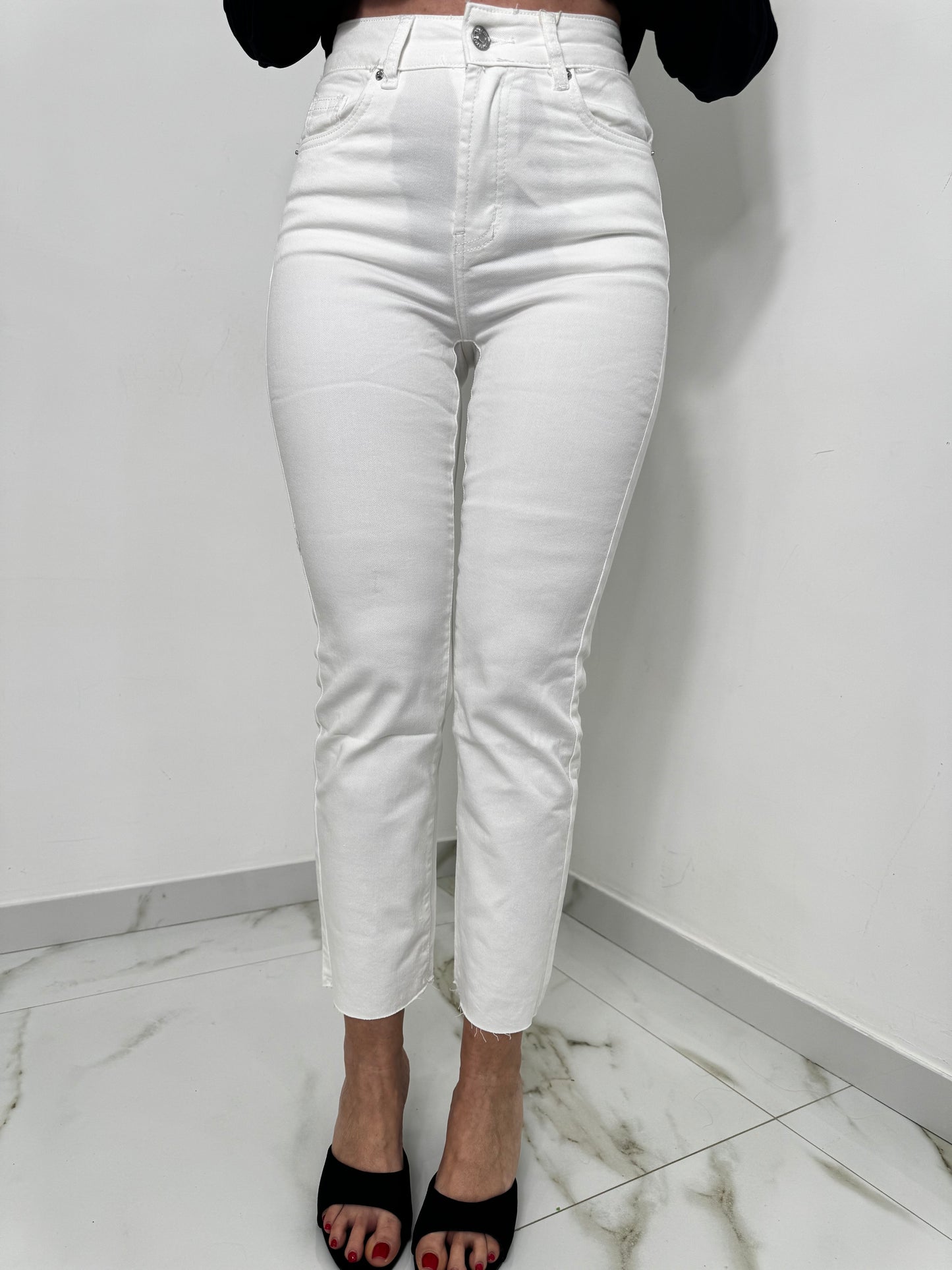 Jeans regular 8040 bianco