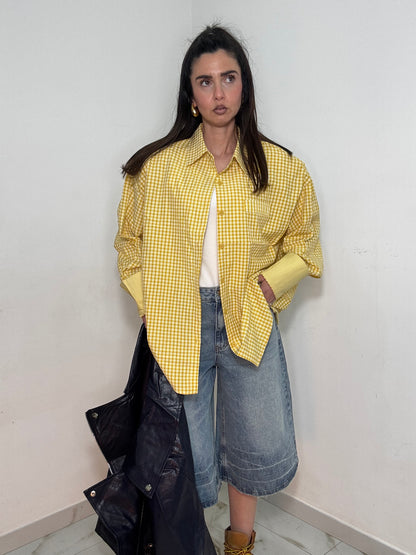 Camicia quadri yellow