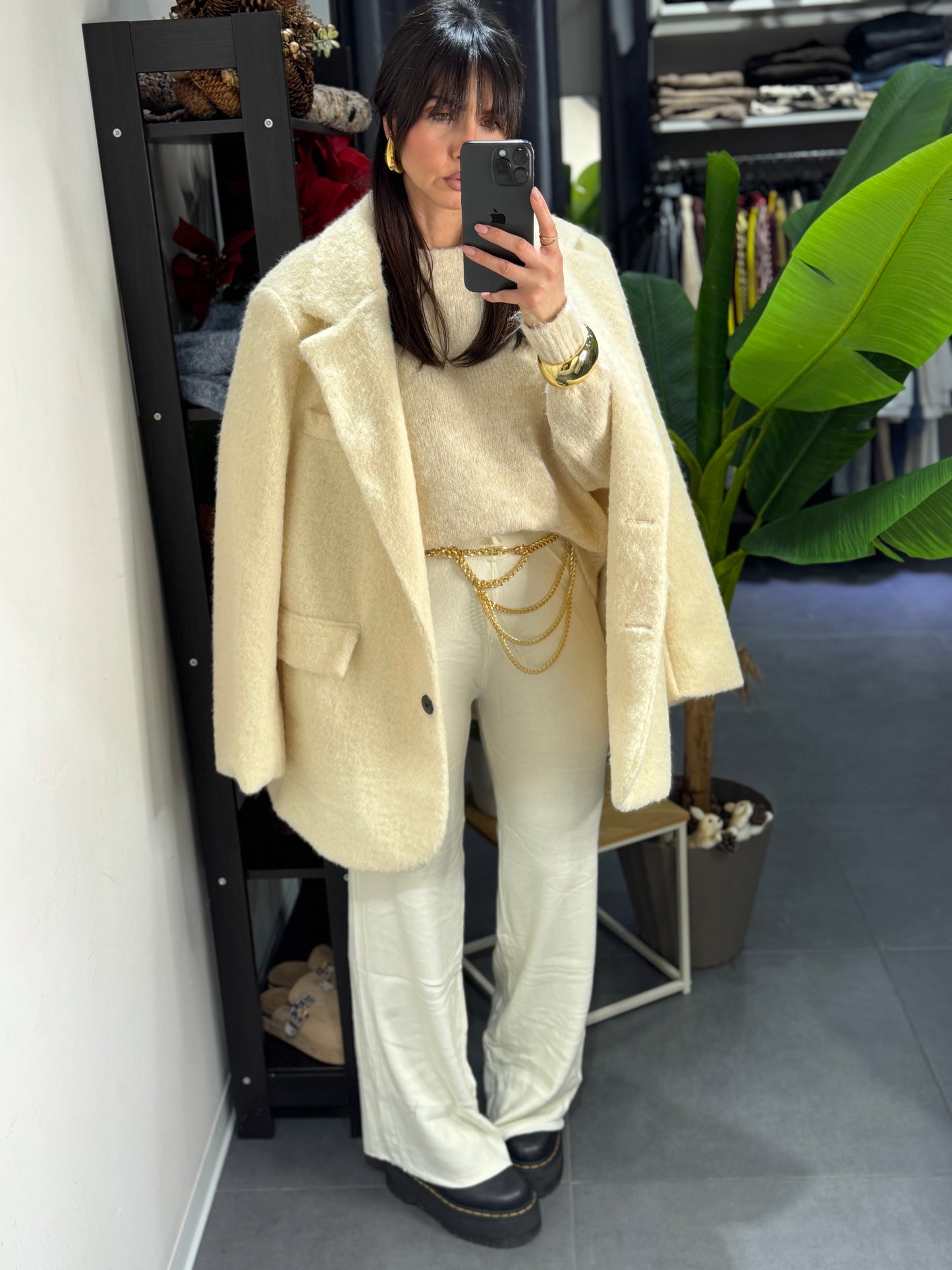 Giacca cappotto teddy