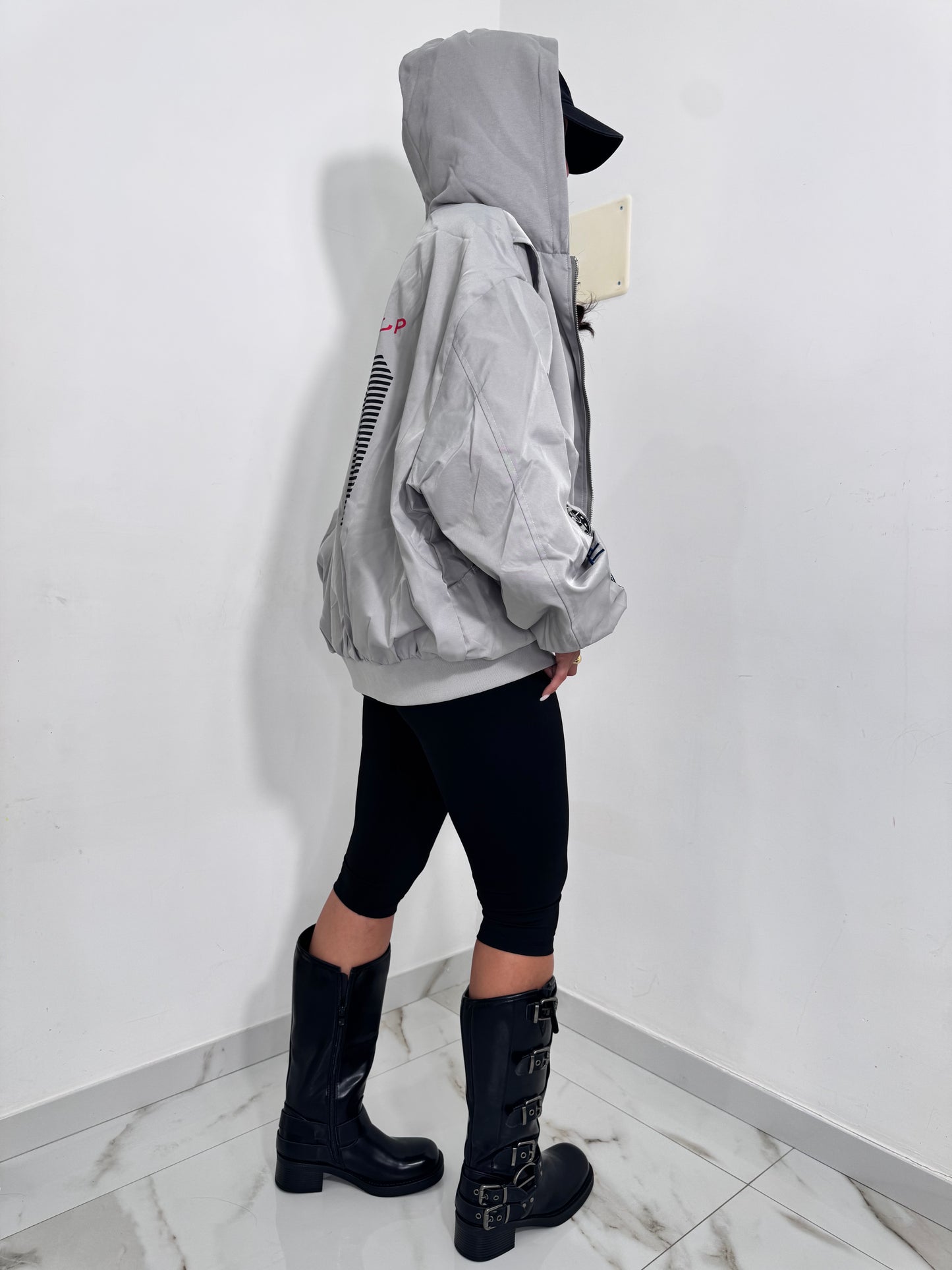 Giubbino street grigio