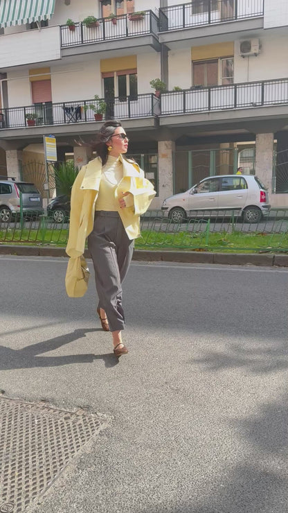 Pantalone Mom grigio